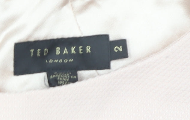 Ted Baker Women's Pink Fit & Flare Dress Size 6