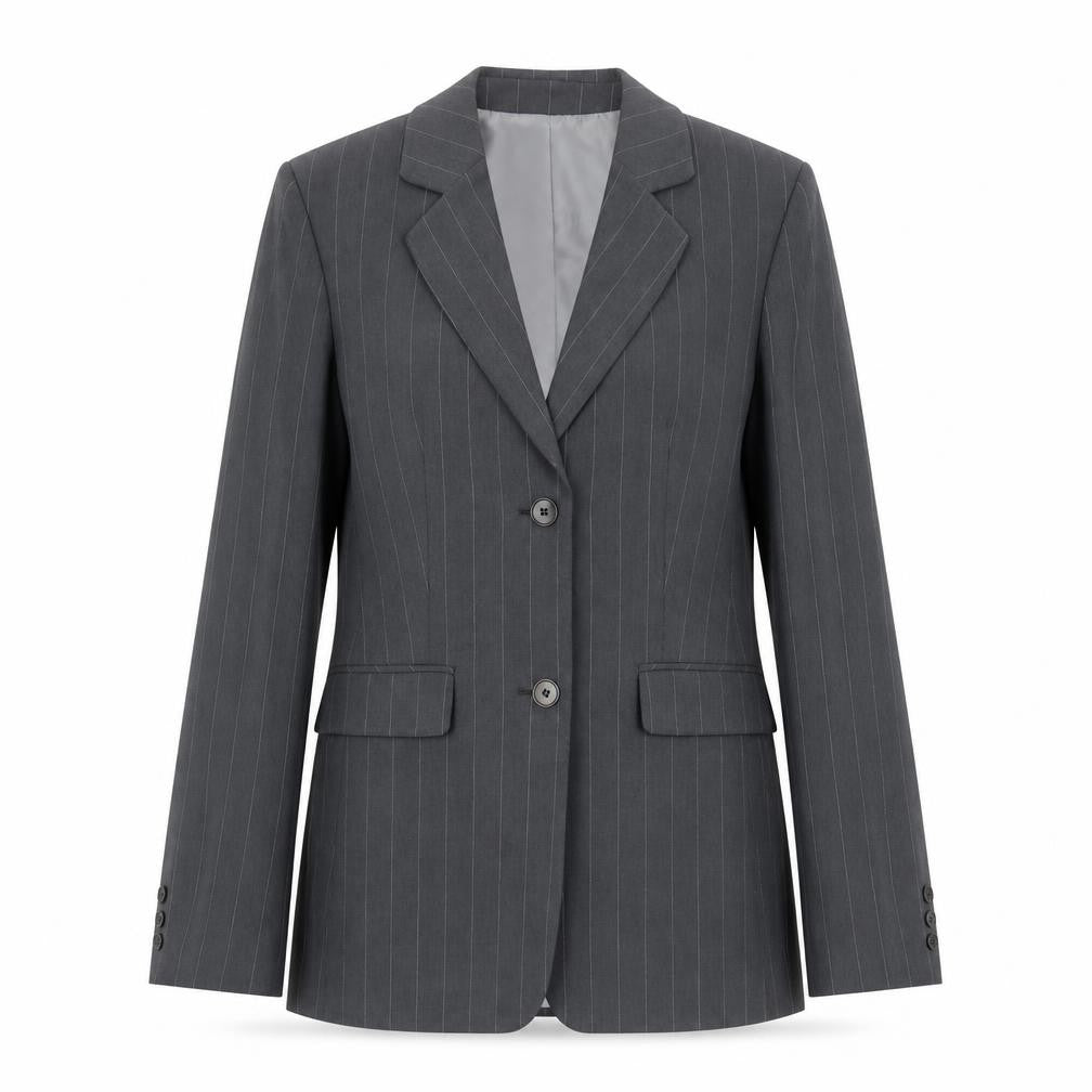 Marks & Spencer Women's Grey Pinstripe Blazer