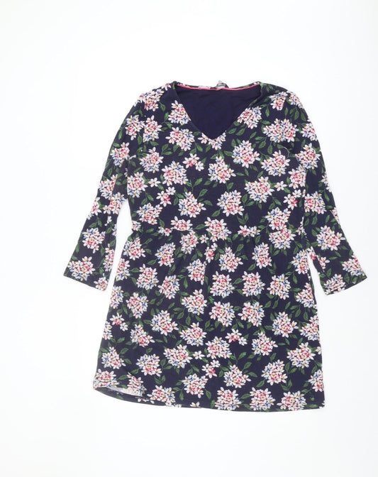 Joules Women's Multicoloured Floral Shift Dress Size 12