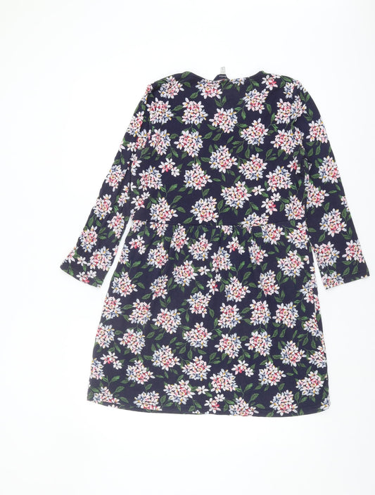 Joules Women's Multicoloured Floral Shift Dress Size 12