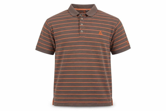 Dare2b Men's Brown Striped Polo Shirt Size L