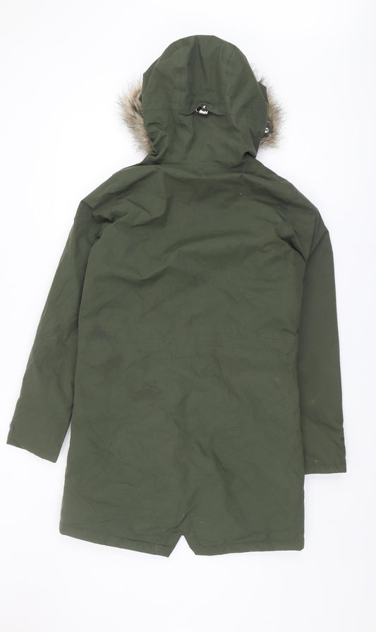Regatta Women's Green Parka Coat, Size 8