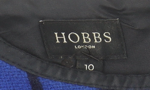 Hobbs Women's Blue Geometric Sheath Dress Size 10