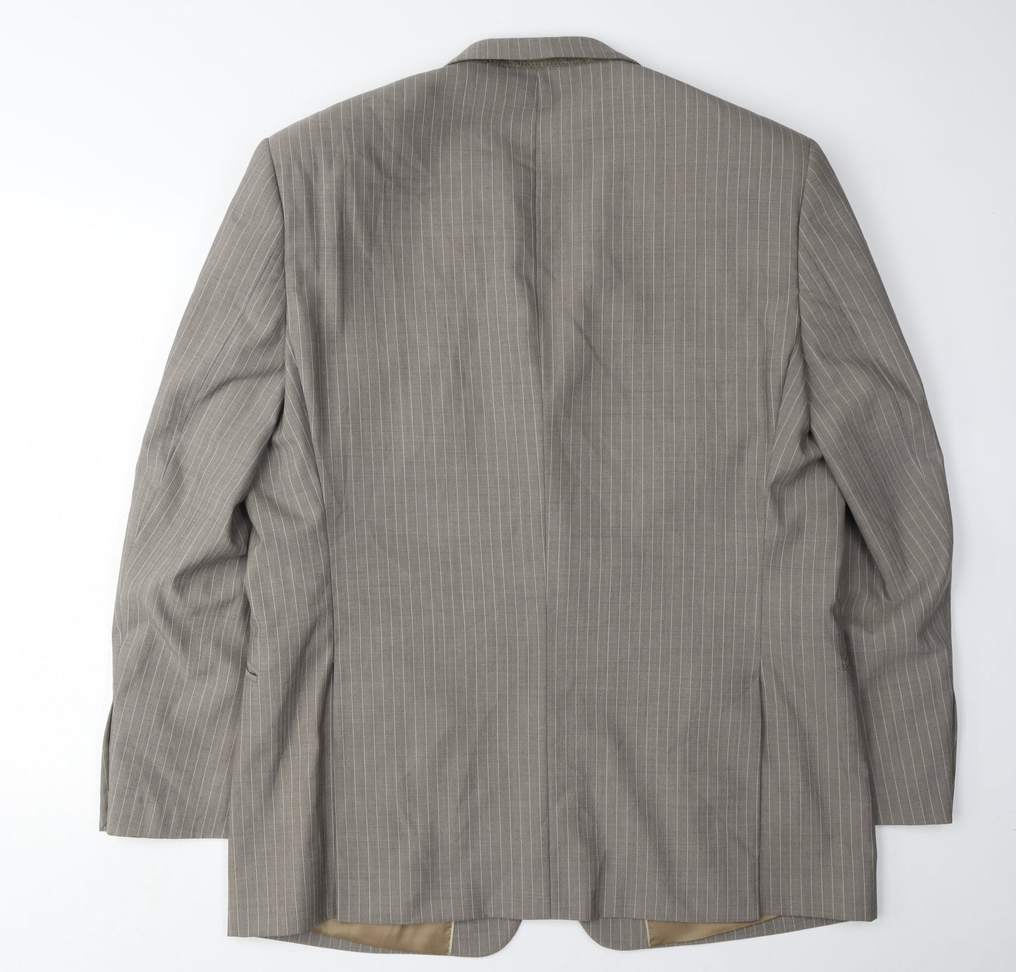 Charlton Gray Men's Grey Striped Blazer 46S Jacket