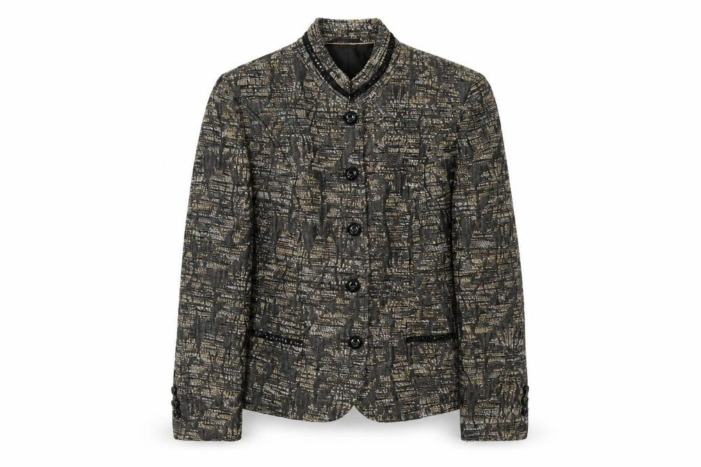 Gelco Women's Black Multicoloured Blazer Size 12
