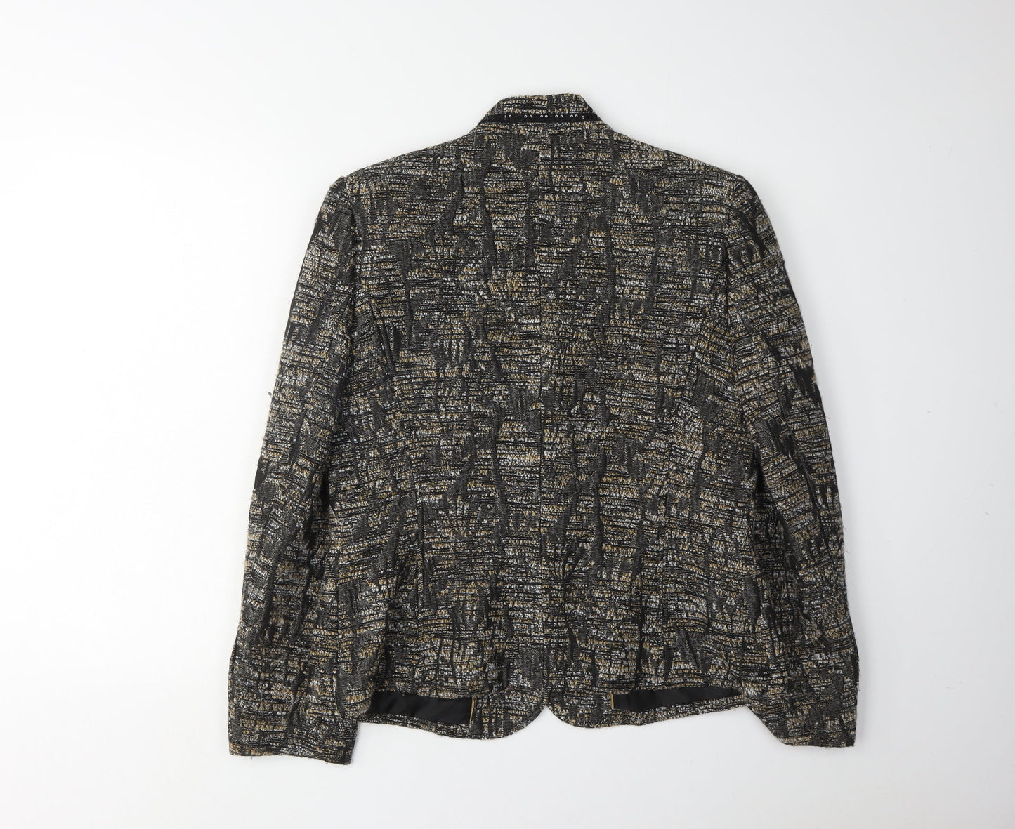 Gelco Women's Black Multicoloured Blazer Size 12
