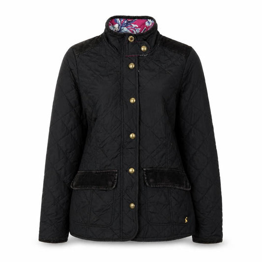 Womens UK Size 8 Regular Joules Black Polyamide Jacket