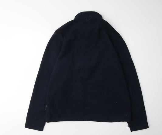 Trespass Men's Blue Fleece Jacket M Stand-Up Collar