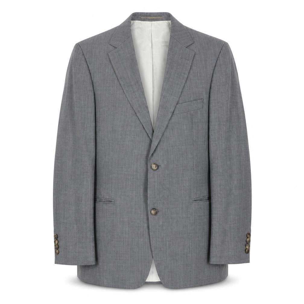 Mens 42 Chest Regular HUGO BOSS Grey Two-Button Blazer