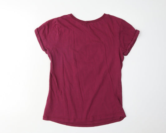 Harry Potter Women's Red Hogwarts T-Shirt, Size S
