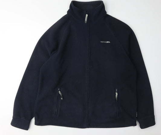 Trespass Men's Black XL Fleece Jacket with Zip Pockets