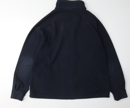Trespass Men's Black XL Fleece Jacket with Zip Pockets