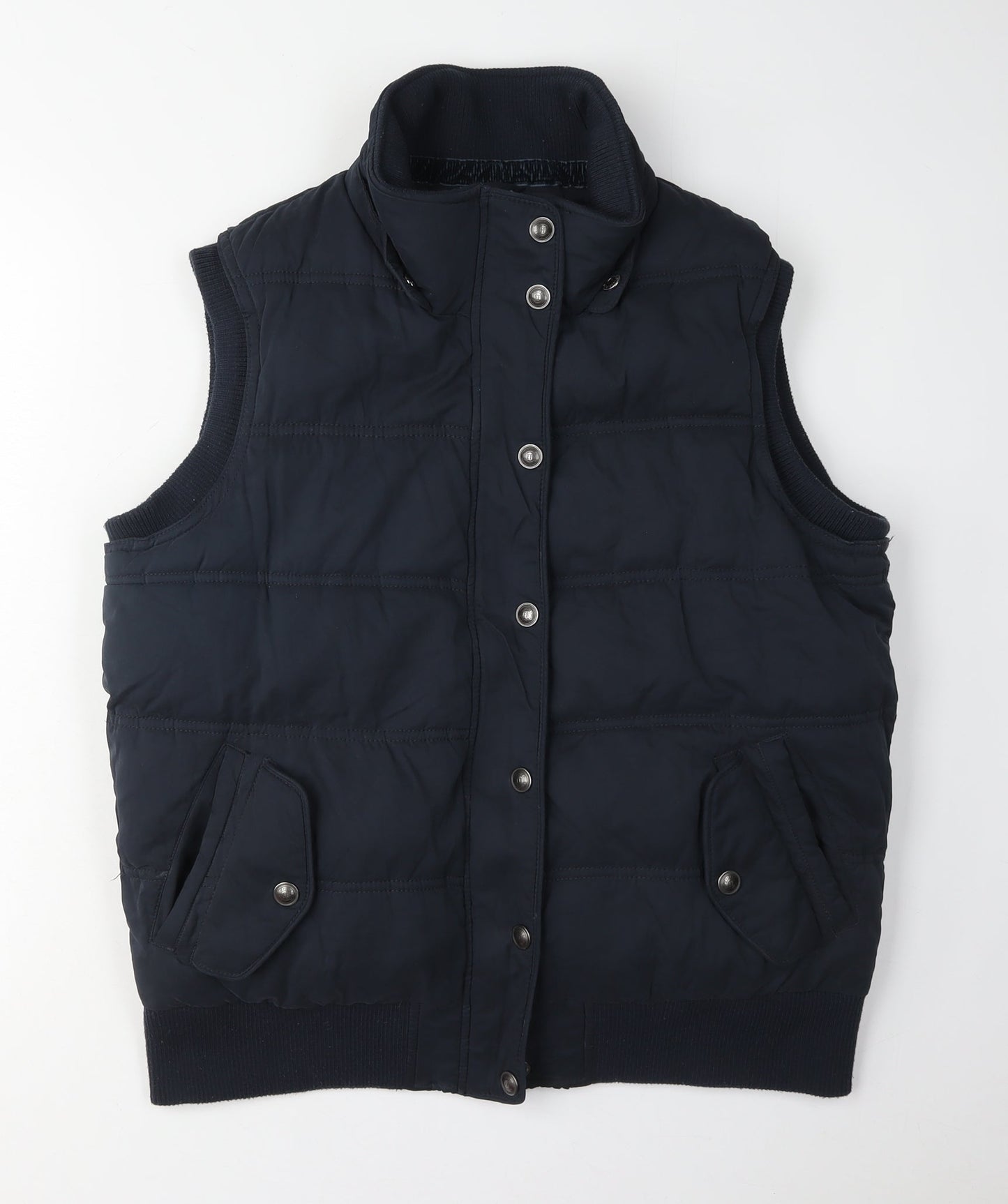 Fat Face Women's Blue Padded Waistcoat, Size 16, Winter Staple