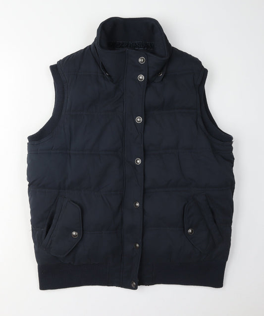 Fat Face Women's Blue Padded Waistcoat, Size 16, Winter Staple