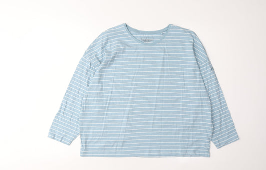 Craghoppers Women's Blue Striped Jersey T-Shirt Size 12