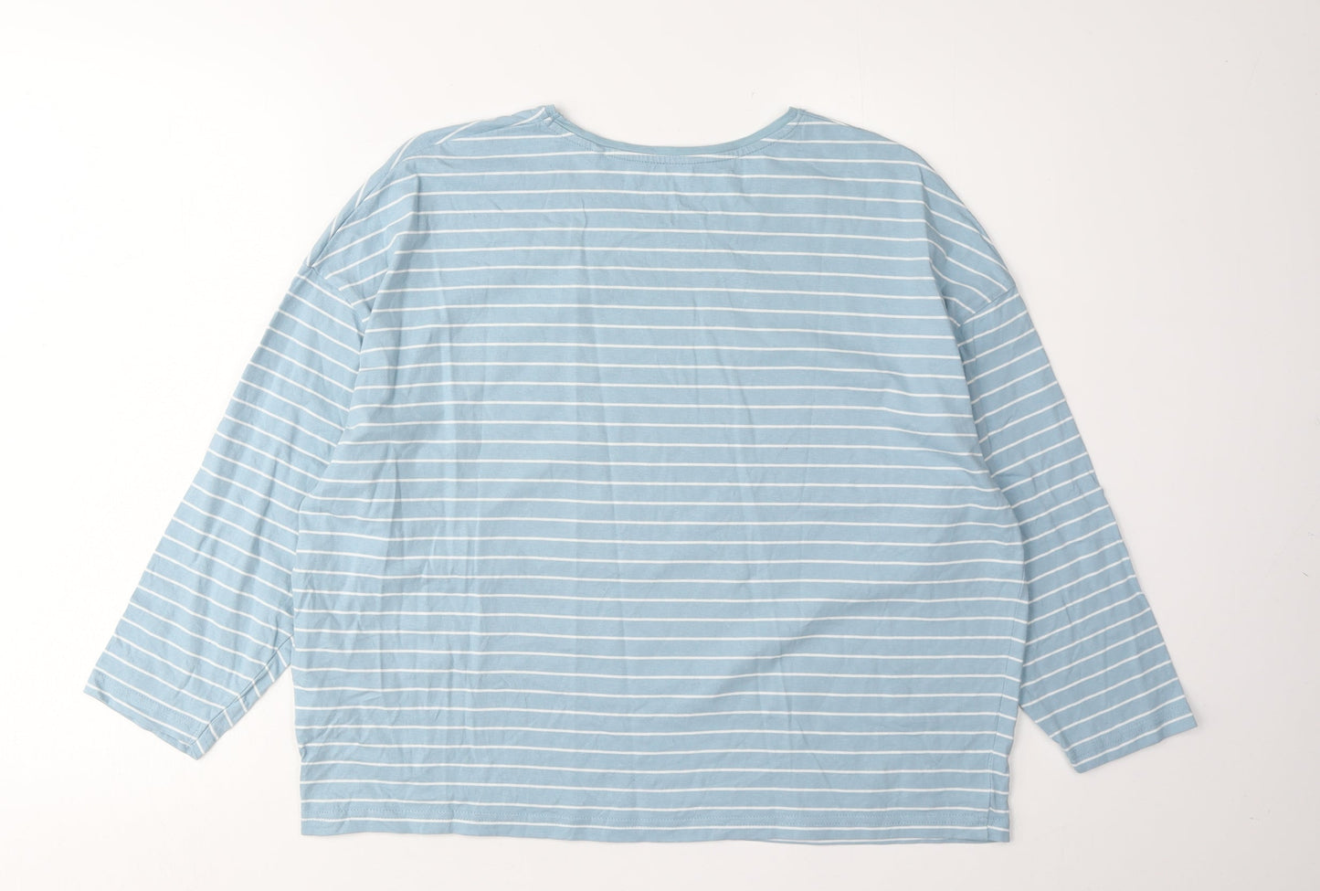 Craghoppers Women's Blue Striped Jersey T-Shirt Size 12