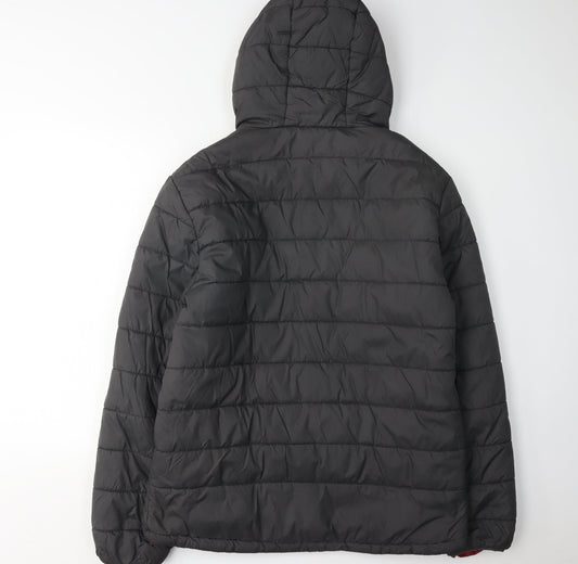 Peter Storm Men's Black Puffer Jacket M, Hooded & Padded