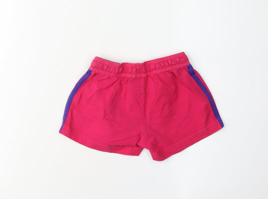 Adidas Girls Pink Shorts 5-6 Years Cotton Blend