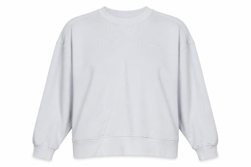 Womens UK 8 Regular adidas White Pullover Sweatshirt