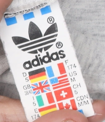 Adidas Unisex Adults Grey High Neck Basic Top Size 8
