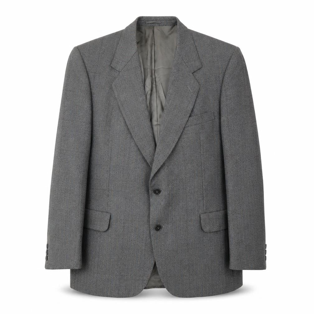 Mens 42 Chest Regular Magee Grey Two-Button Blazer