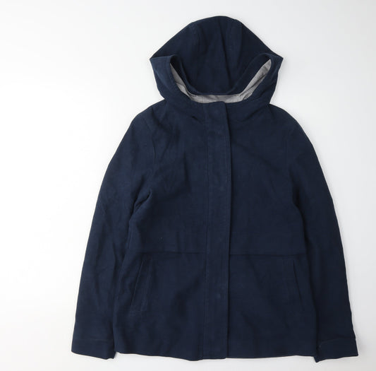 White Stuff Women's Blue Hooded Anorak Jacket Size 8
