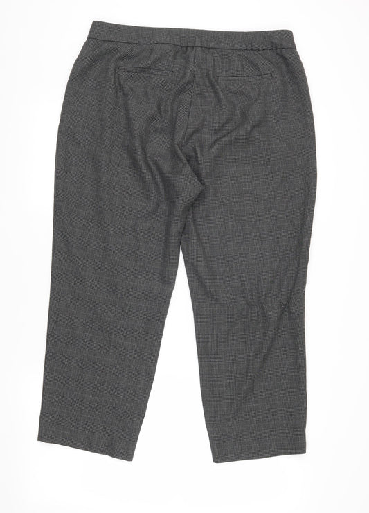 Marks and Spencer Grey Check Women's Trousers