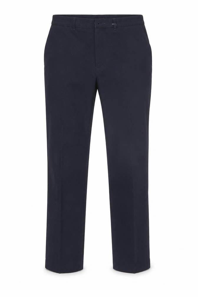 Marks and Spencer Men's Blue Dress Pants, Size L, Regular Fit