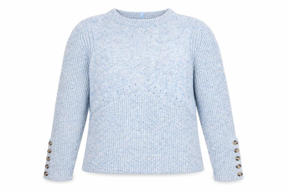 Marks and Spencer Women's Blue Knit Pullover Jumper L
