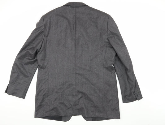 Marks and Spencer Men's Grey Wool Blazer 46L