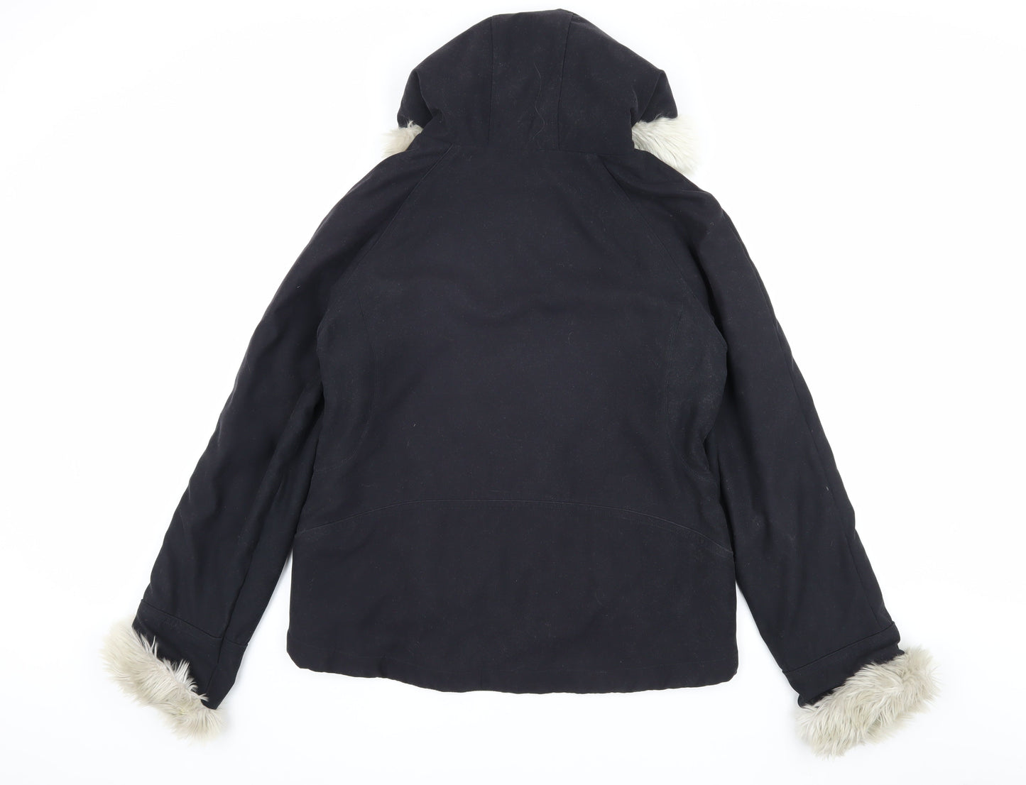 Marks and Spencer Women's Black Parka Jacket Size 14