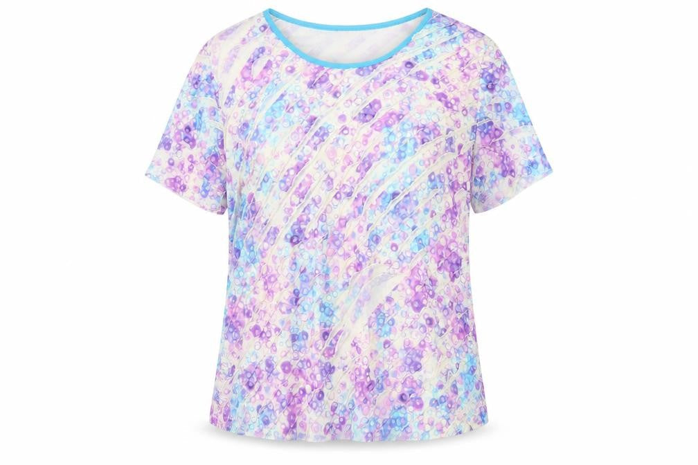 Womens UK Size XL BASSINI Multicoloured Polyester T-Shirt