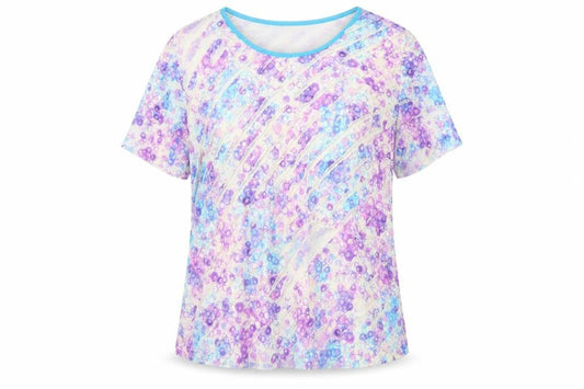 Womens UK Size XL BASSINI Multicoloured Polyester T-Shirt