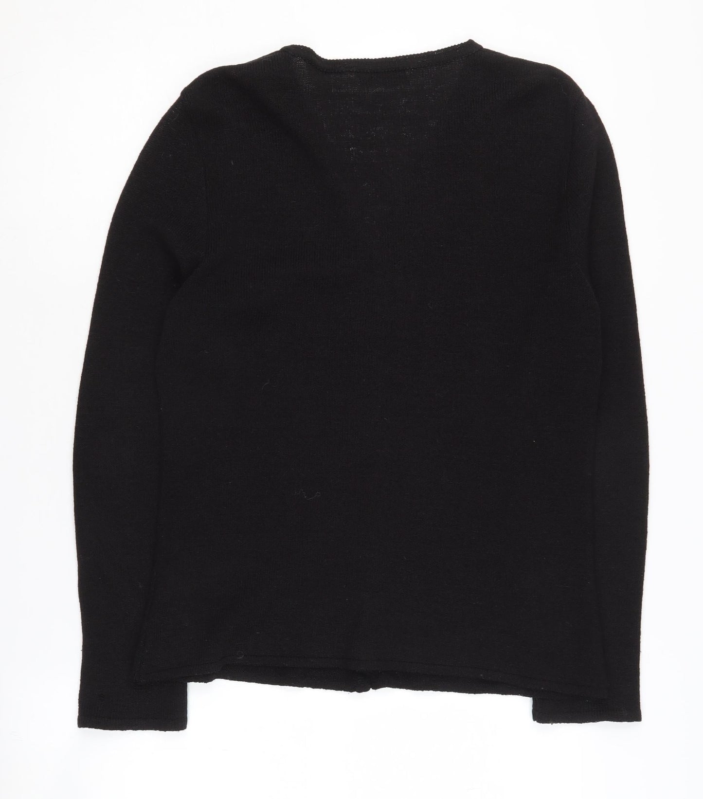 Dorothy Perkins Black V-Neck Cardigan - Women UK 16