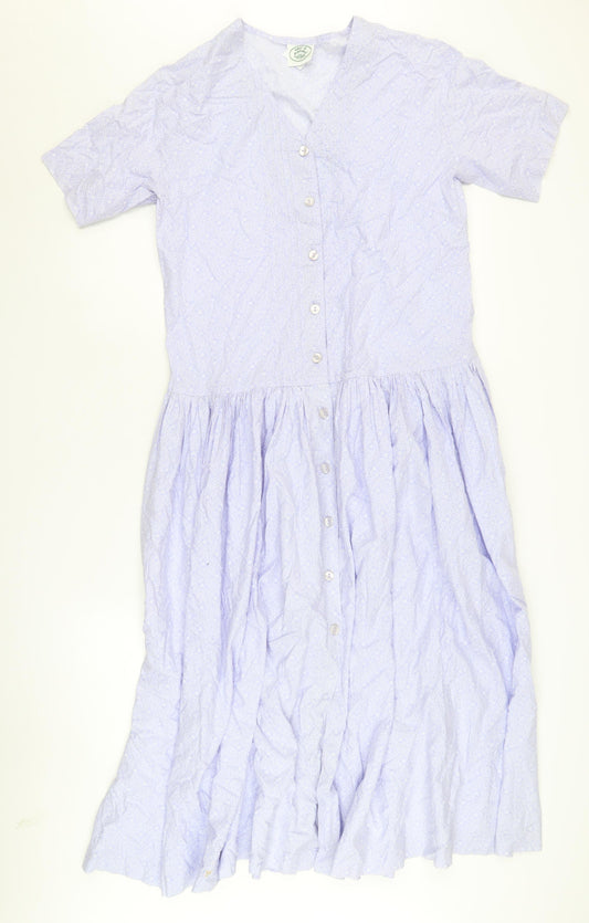 Laura Ashley Women's Multicoloured Fit & Flare Midi Dress Size 12