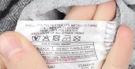 Klass Women's Grey Roll Neck Pullover Jumper XL