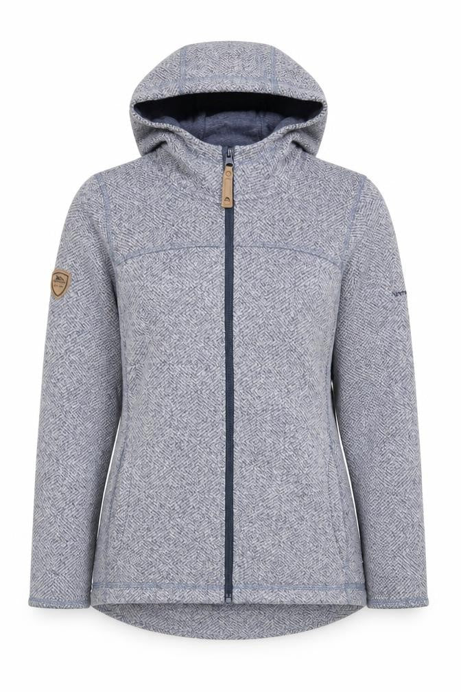 Womens UK M Regular Trespass Blue Full Zip Hoodie
