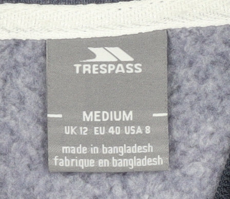 Trespass Women's Blue Full Zip Hoodie M