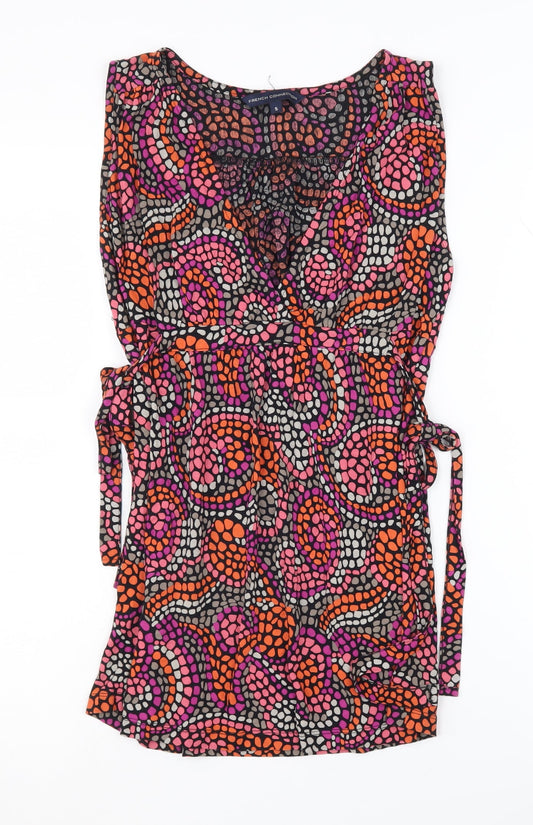 French Connection Women's Multicoloured Tunic Blouse - Size S