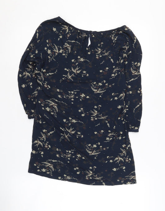Fat Face Women's Blue Floral Blouse Size 12