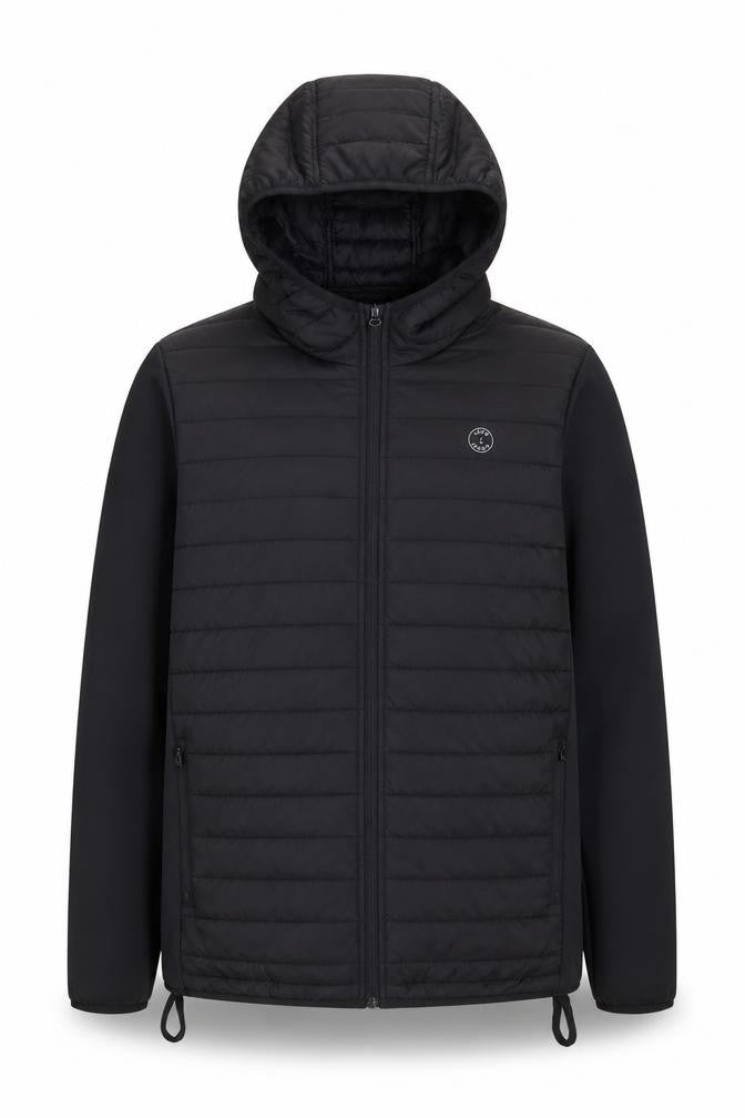 Jack & Jones Boys Black Puffer Jacket, 16Y, Hooded Winter Coat