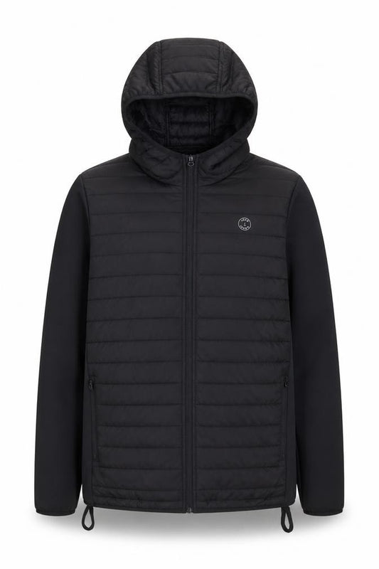 Jack & Jones Boys Black Puffer Jacket, 16Y, Hooded Winter Coat