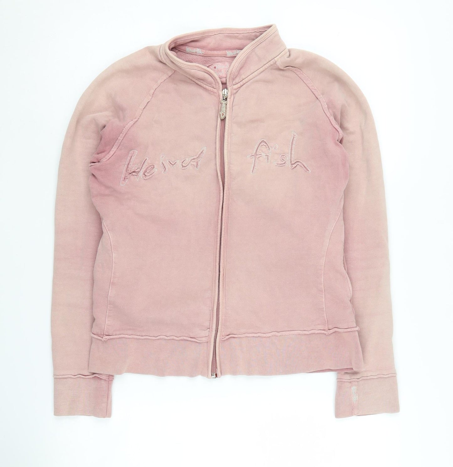 Weird Fish Women's Pink Embroidered Jacket, Size S