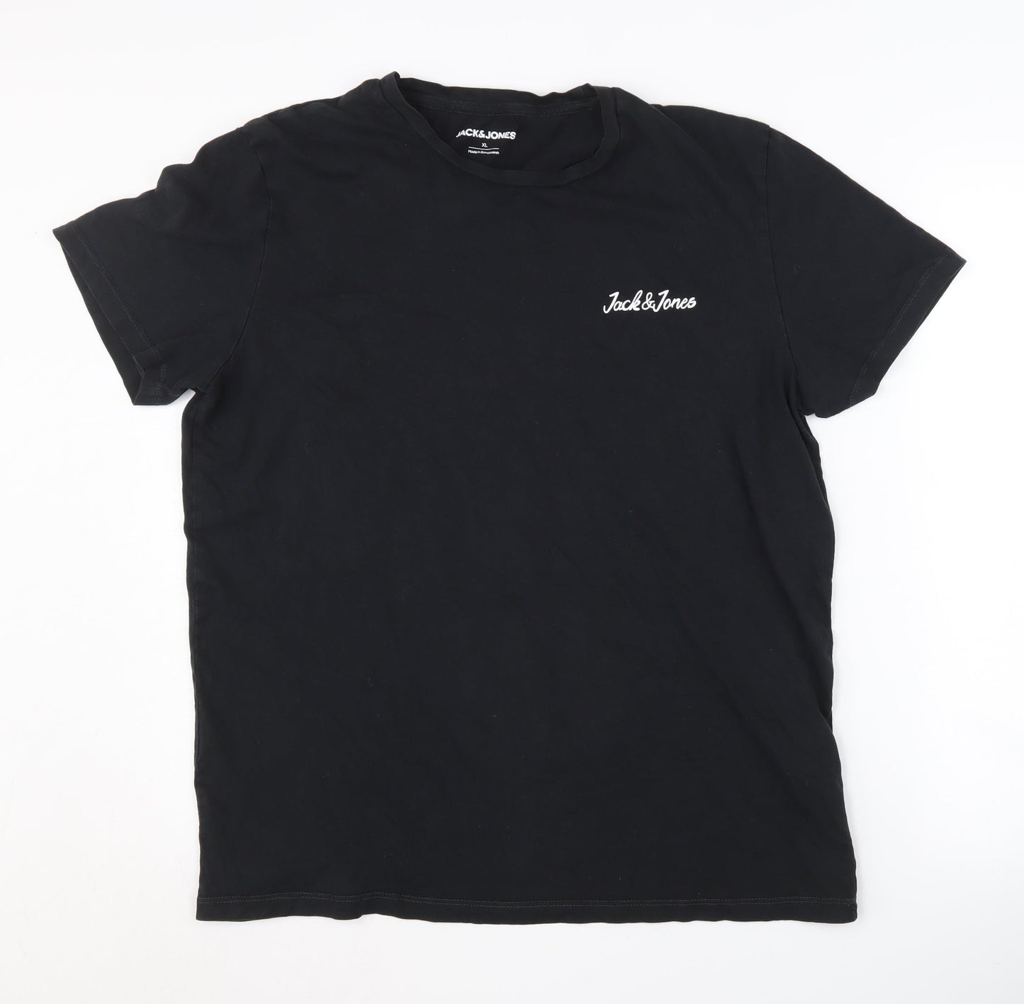 Jack & Jones Men's Black XL Cotton T-Shirt