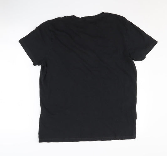 Jack & Jones Men's Black XL Cotton T-Shirt