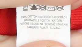 Disney Red XS Unisex Christmas T-Shirt