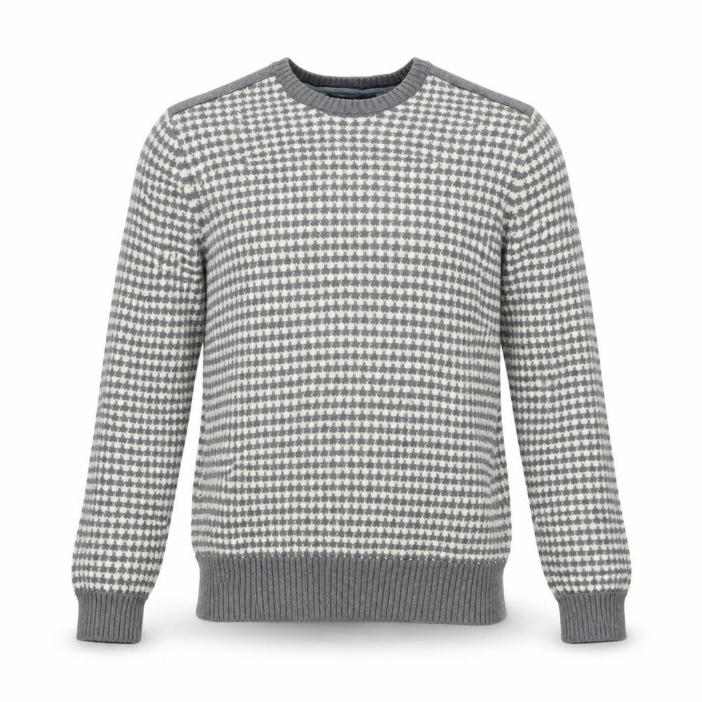 Banana Republic Men's Grey S Geometric Knit Pullover