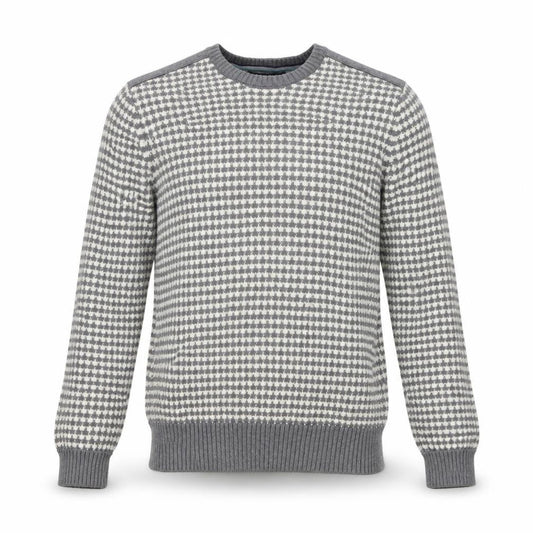 Banana Republic Men's Grey S Geometric Knit Pullover