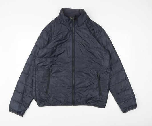 Jack Wolfskin Men's Blue Puffer Jacket L