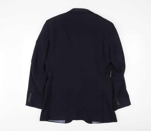 T.M. Lewin Men's Blue Regular Fit Suit Jacket 39R